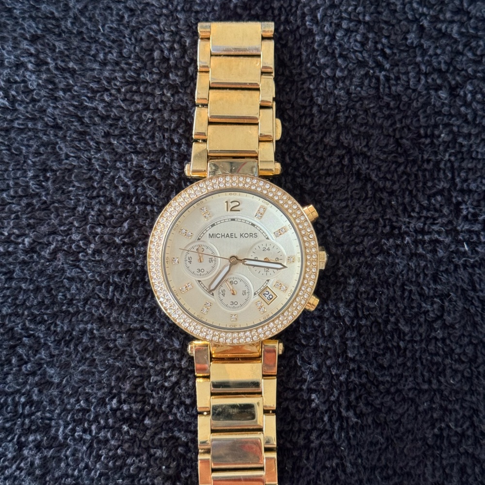 Gold Michael Kors watch